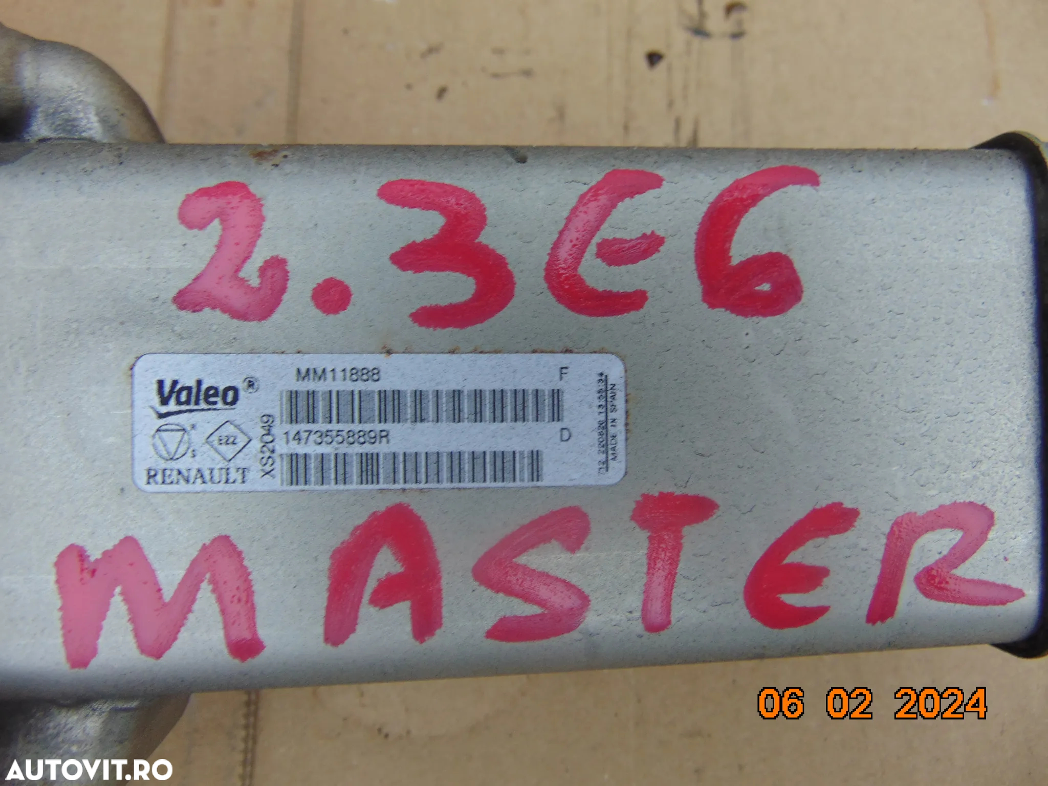 Racitor gaze EGR Renault Master 2.3 euro 6 Opel Movano Nissan nv400 - 7
