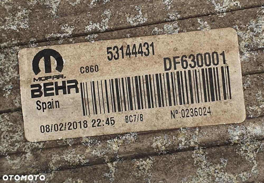 CHŁODNICA INTERCOOLER PEUGEOT BOXER III 53144431 - 8