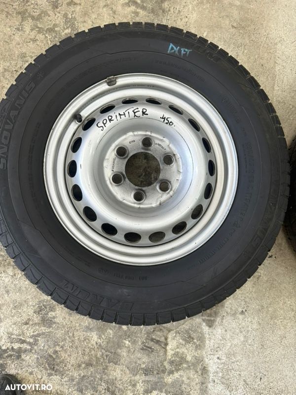 Roata MERCEDES SPRINTER 2006-2016 cu cauciuc iarna 235/65R16C - 2