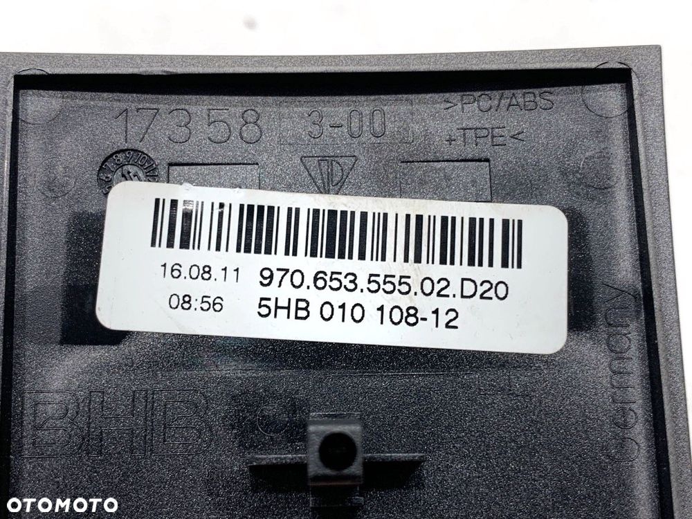 RAMKA DEKOR TUNELU  PORSCHE PANAMERA (970) 2009 - 2017 4.8 4S 294 kW [400 KM] benzyna 2009 - 2013 - 4