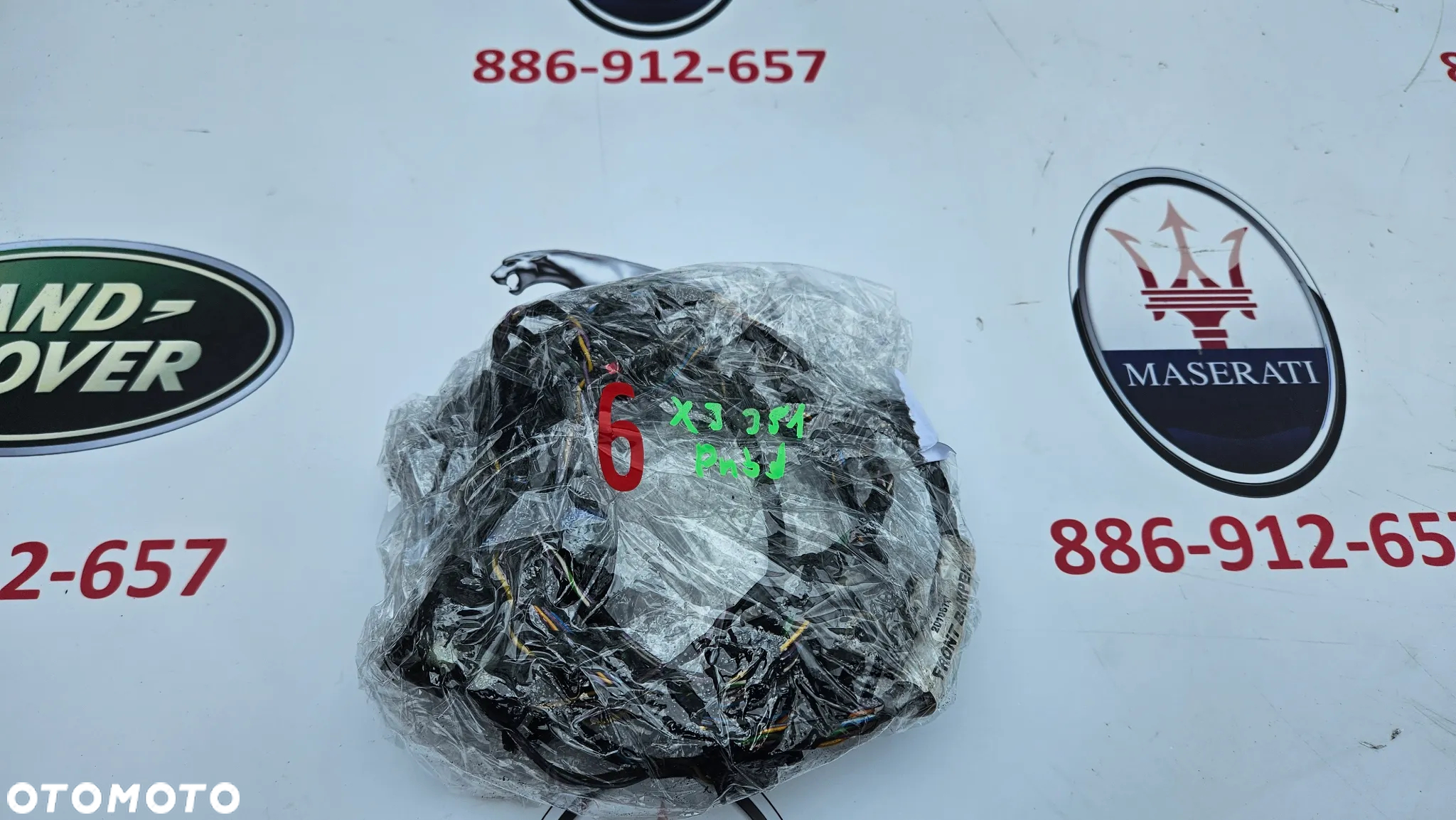 Jaguar XJ 351 2010-2015 Instalacja zderzaka przedniego  Wiązka PDC 4x PDC Antena 2X Czujnik uderzeniowy 8X23-14B006-AA Przewód zderzaka AW93-14369FE  EUROPA - 7