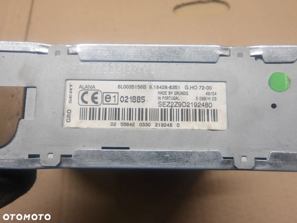 SEAT IBIZA III 06-09 1.4B 5D RADIO 6L0035156B - 7