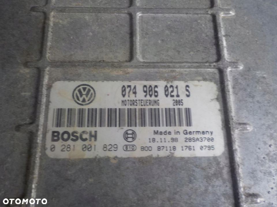 VW T4 2.5 TDI 88KM KOMPUTER STEROWNIK 074906021S - 2