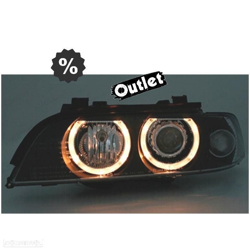 R148792C1 FAROIS ANGEL EYES PARA BMW SERIE 5 E39 FUNDO PRETO - 6
