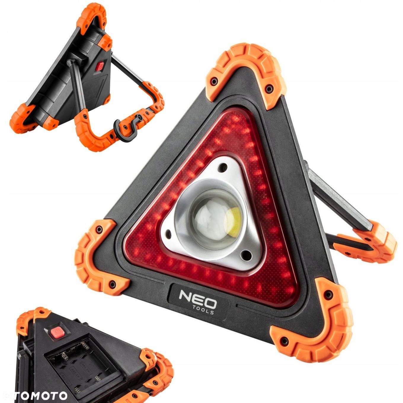 NEO LAMPA BATERYJNA  TRÓJKĄT OSTRZEGAWCZY 2w1 - 1