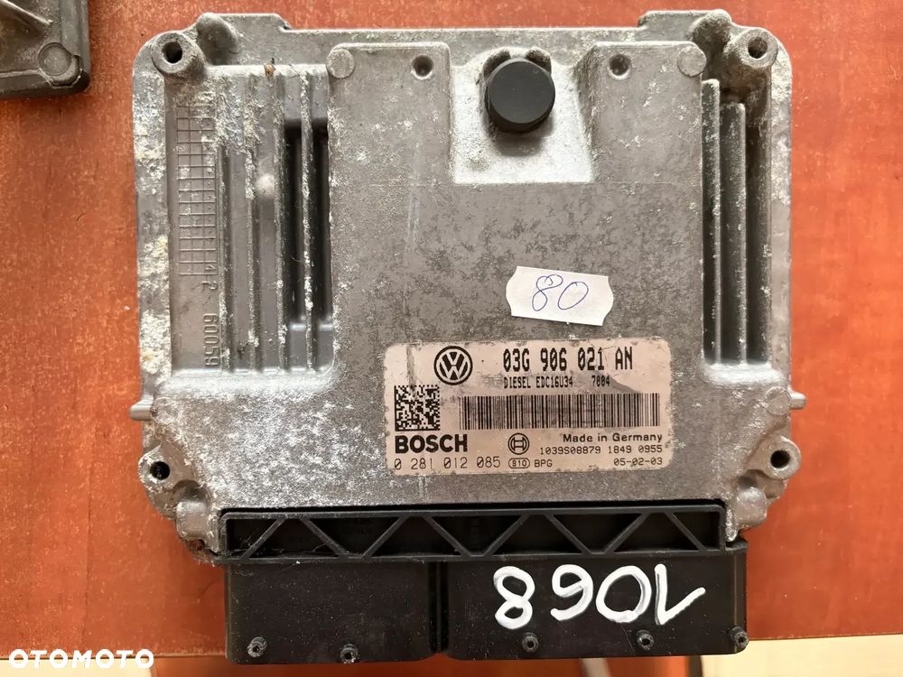 KOMPUTER SILNIKA VW PASSAT B6 03G906021AN 0281012085 1.9 105KM 05-10 STEROWNIK - 1