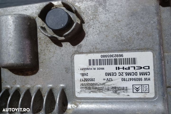 Calculator motor ECU 9809447780 - 2.0 HDI 9809447780 - 2.0 HDI Peugeo - 3