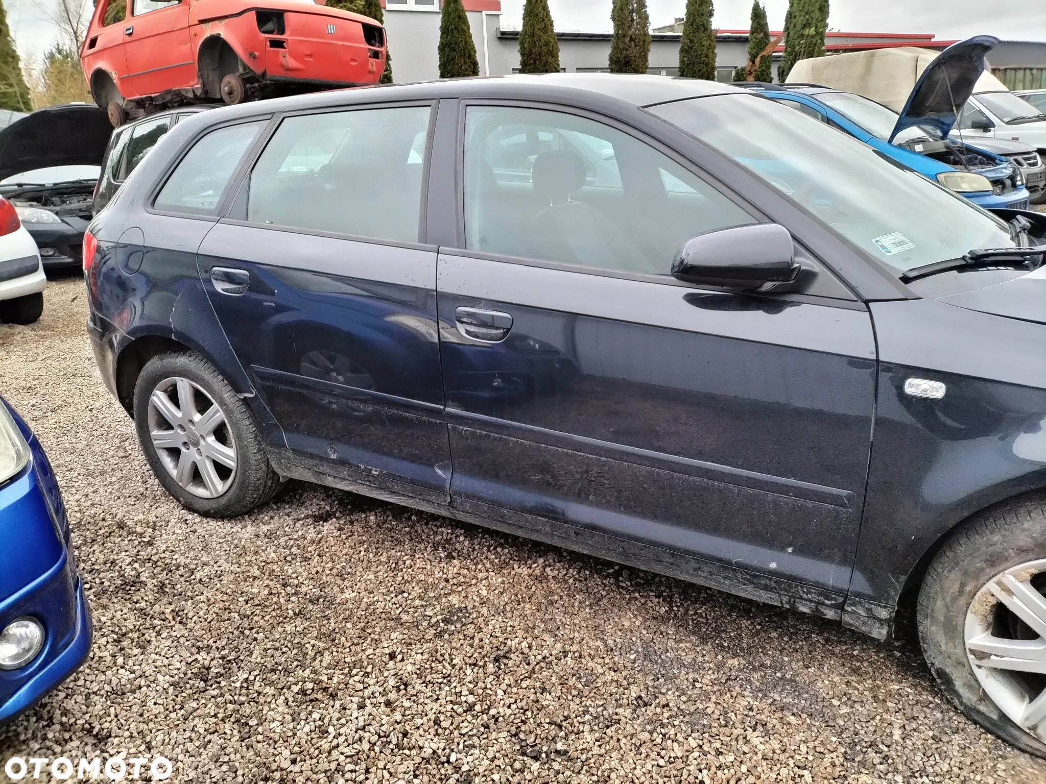 CZARNY SUFIT KIEROWNICA FOTELE AUDI A3 8P LIFT KOD LAK. LZ9Y 03-12r - 3