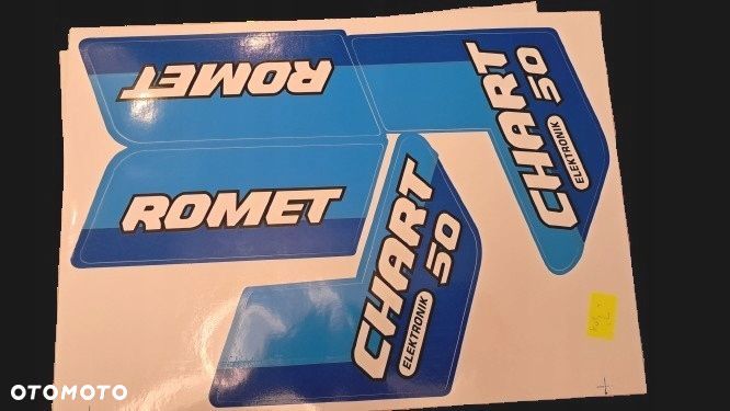 zestaw naklejka naklejki naklejek do romet rometa chart charta rama silnik - 1