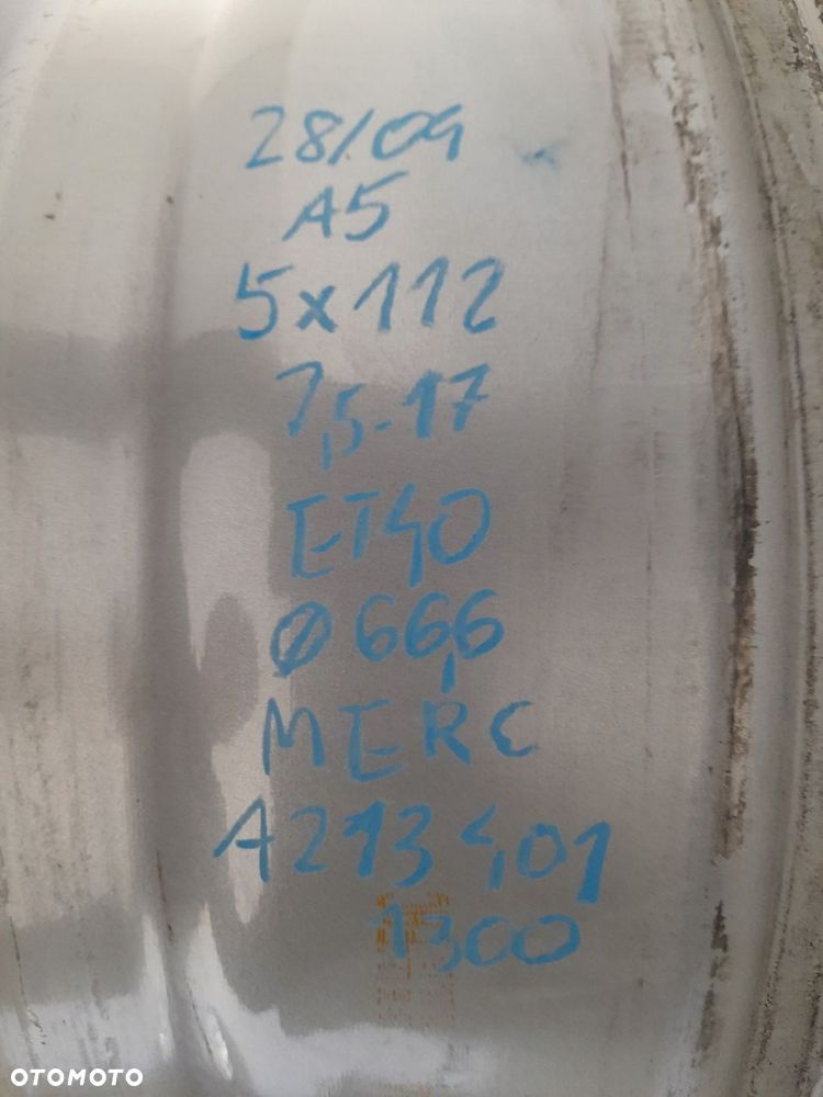 Felgi aluminiowe Mercedes OE A2134011300 7.5" x 17" 5x112 ET40 - 11
