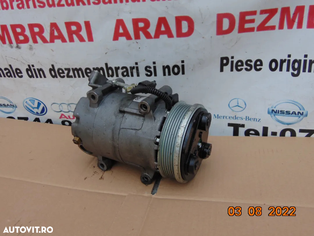 Compresor clima Ford Focus 1.6tdci  ca nou C max 1.6 fiesta - 2