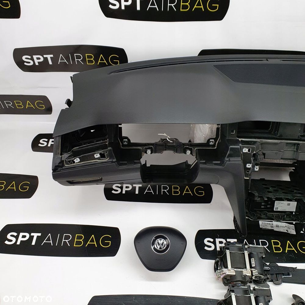 VW PASSAT B8 DESKA ROZDZIELCZA KONSOLA KOKPIT PULPIT PODUSZKI AIRBAG AIR BAG PASY KIT SET - 2