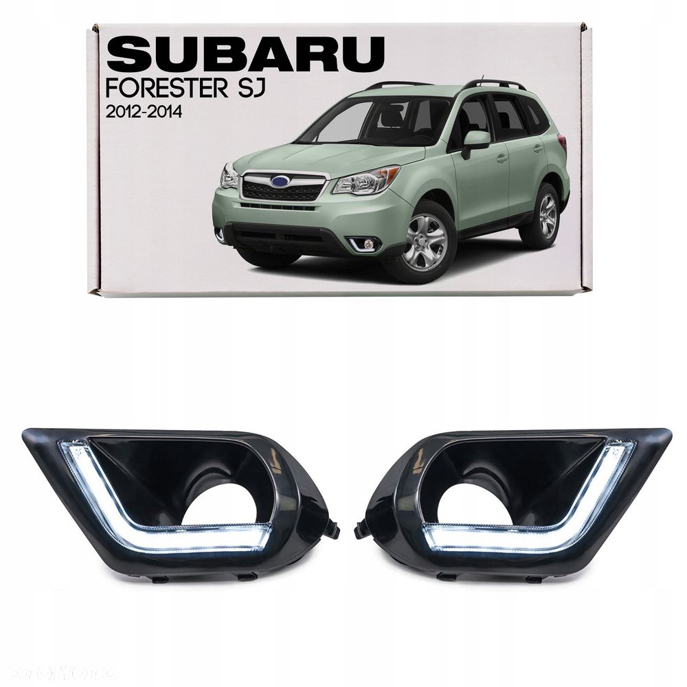 subaru forester iv sj 2012-2014 przed lift światła do jazdy dziennej led - 1
