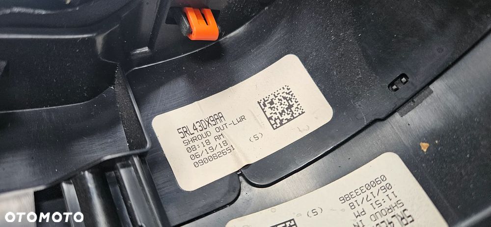 Chrysler Pacifica 2016- Kompletna obudowa manetki Osłona kolumny kierowniczej 5RL43DX9AA - 6