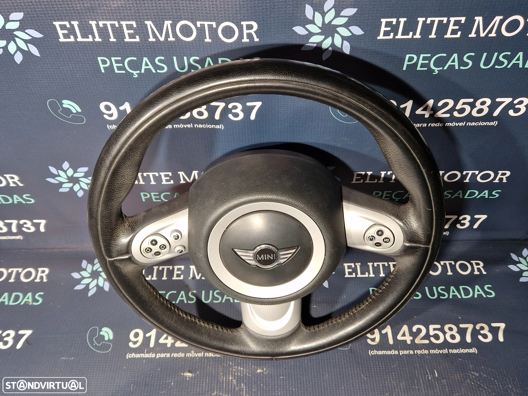 Volante usado pele multifunções airbag MINI ONE COOPER R56 R55 R57 - 3
