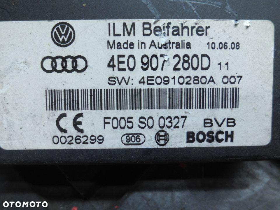 AUDI A8 D3 MODUŁ STEROWNIK MOCY 4E0907280D - 2