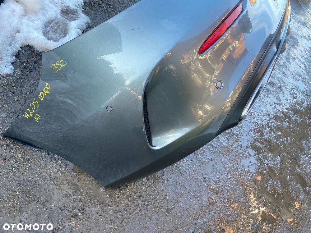 Zderzak tył tylny Mercedes C-Klasa W205 AMG coupe cabrio 2015r 6 PDC kolor 992 OE - 4