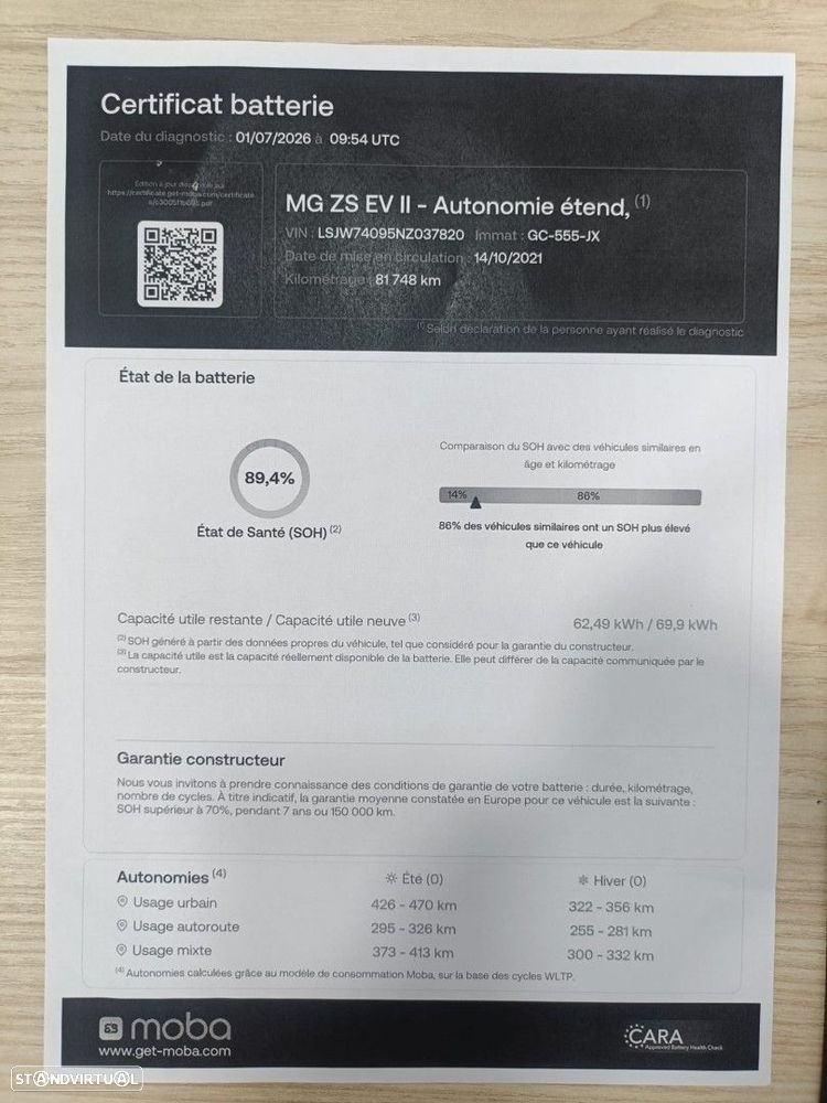 MG ZS EV 72.6 kWh Luxury - 20