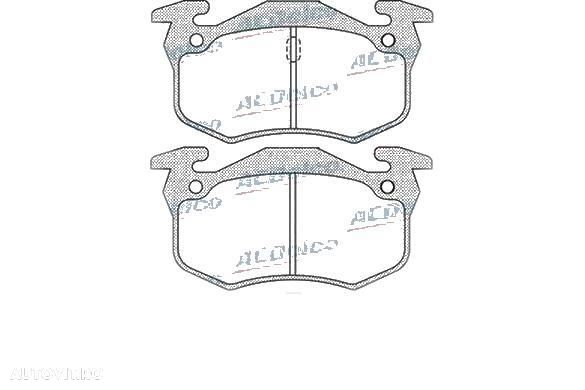 Placute frana spate Renault 21, Laguna 1, Safrane, Originale 7701203969 - 1