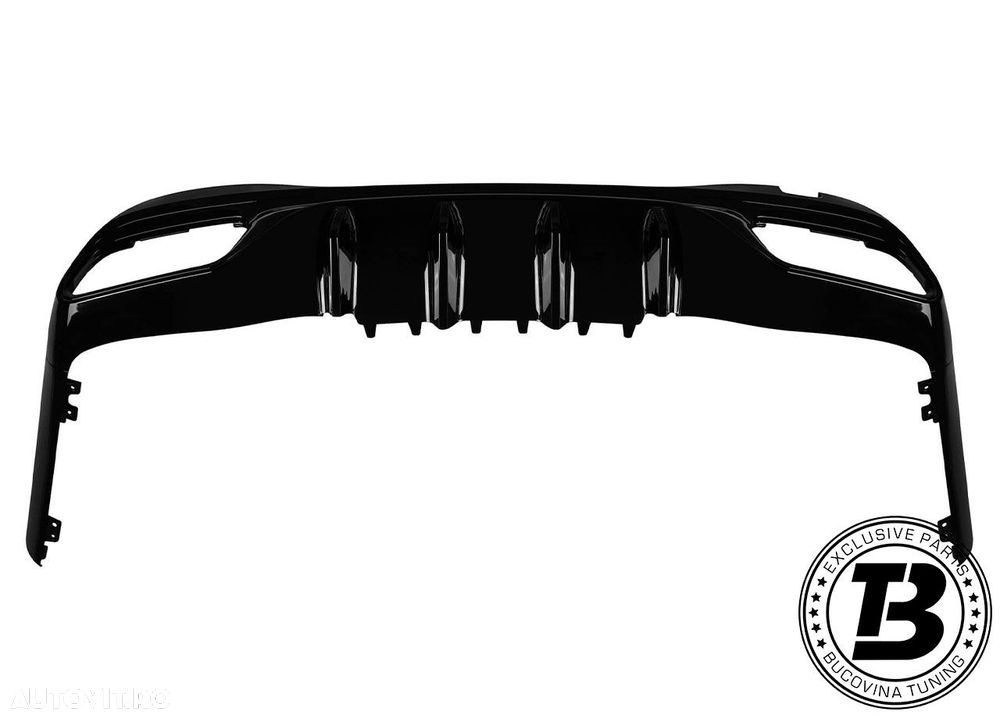 Difuzor Bara Spate cu Ornamente compatibil cu Mercedes C Class W206 C63 Design - 7