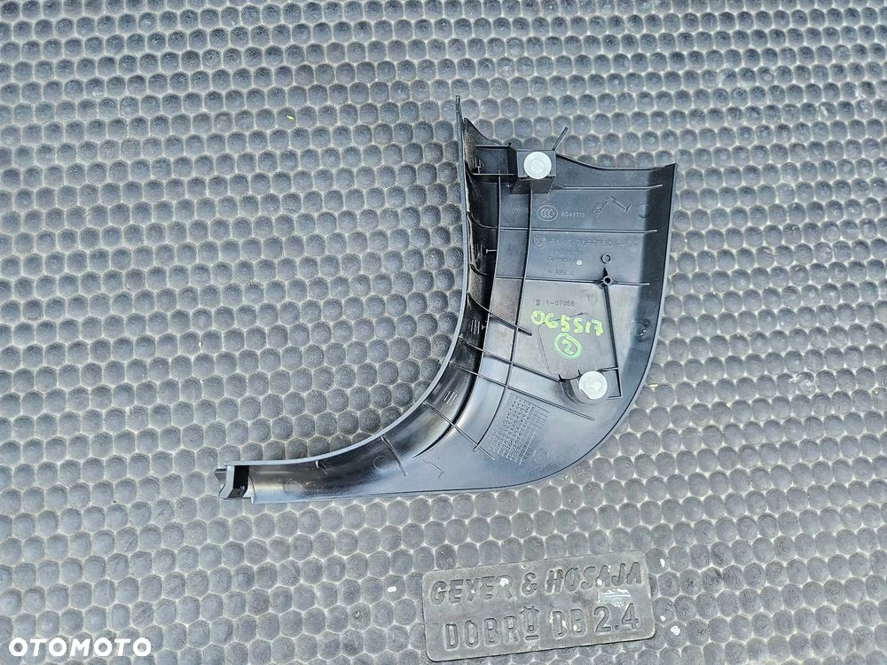 Osłona Słupka Progu Plastik Zaślepka Tapicerka Wnętrza Czarne BMW 3 E90 E91 LCI Lift - 10