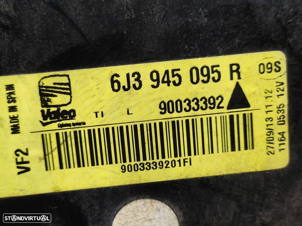 Conjunto Farolins Led Tras Traseiro Direito Esquerdo Seat Ibiza 4 IV 6J Facelift 3 Portas Original - 12