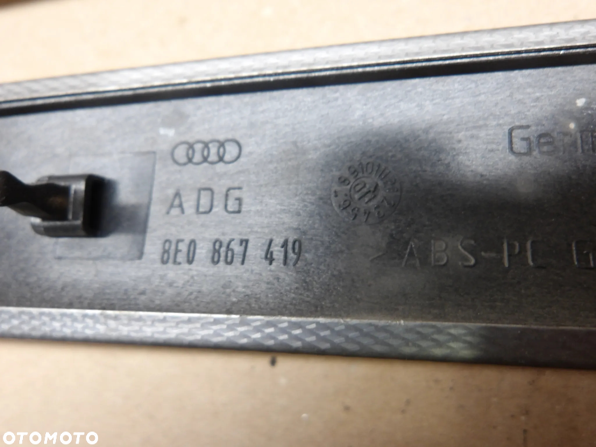 AUDI A4 B6 01-04 KOMBI LISTWA DRZWI PRAWY LEWY PRZÓD TYŁ 8E0867410 - 6