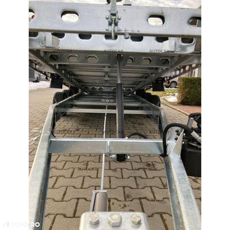 Wiola L35G65P Trailer transport auto cu sistem de franare basculabile cu trei axe ALU - 6