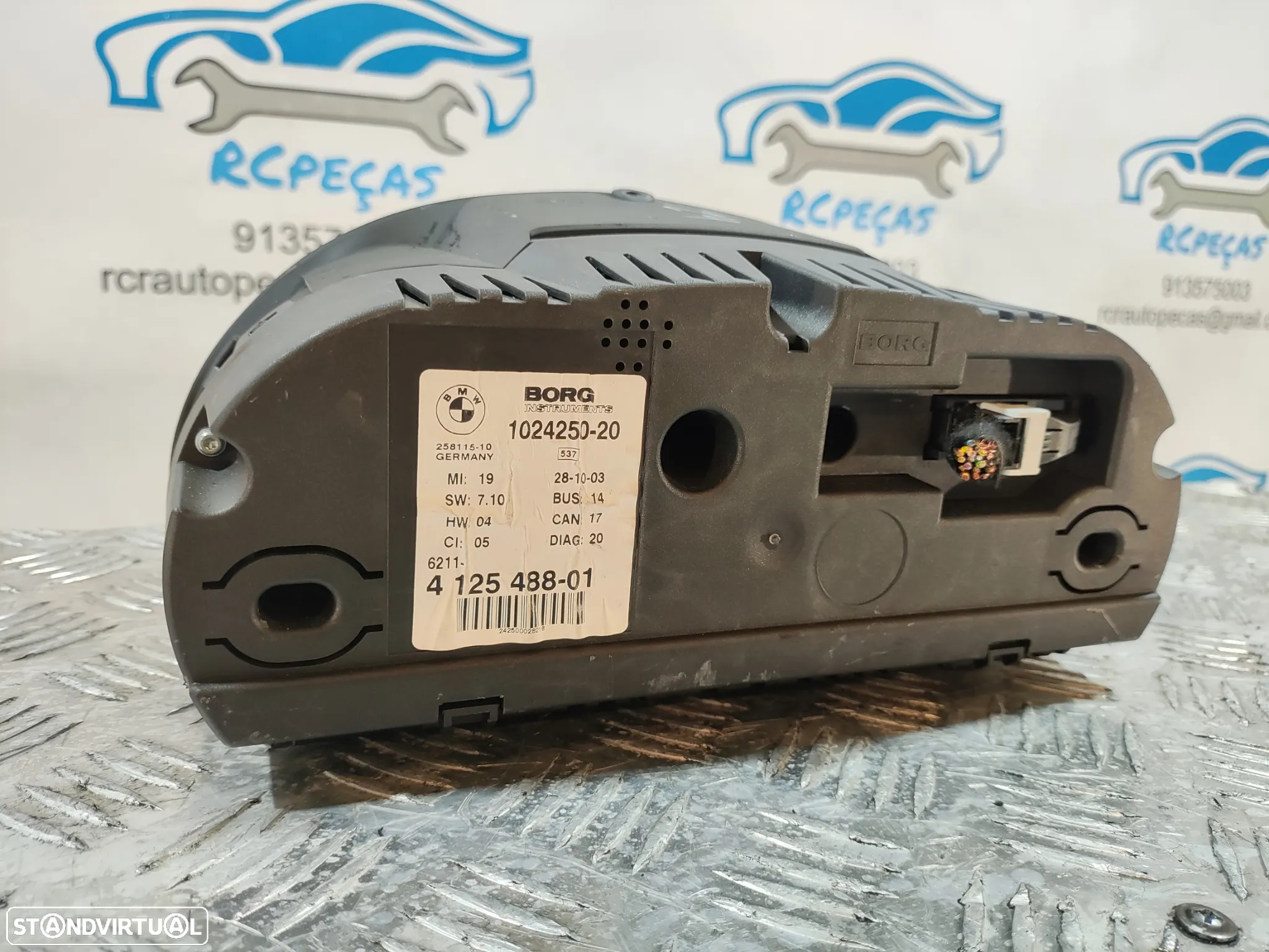 QUADRANTE MOSTRADORES BMW Z4 E85 ROADSTER E86 COUPE 62104125488 4125488 PAINEL INSTRUMENTOS - 12