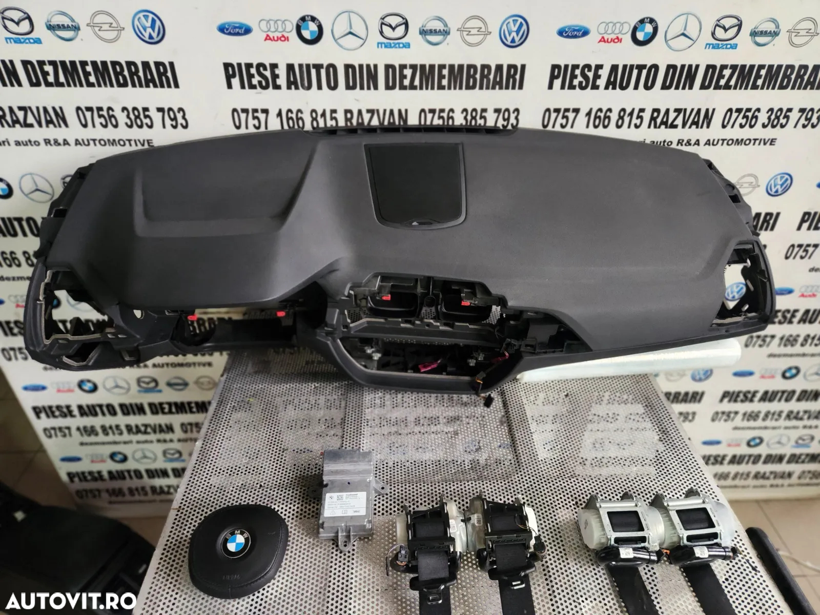 Plansa Bord Kit Airbag Bmw X3 X4 G01 G02 Volan Stanga An 2017-2018-2019-2020-2021-2022-2023 Dezmemb - 2