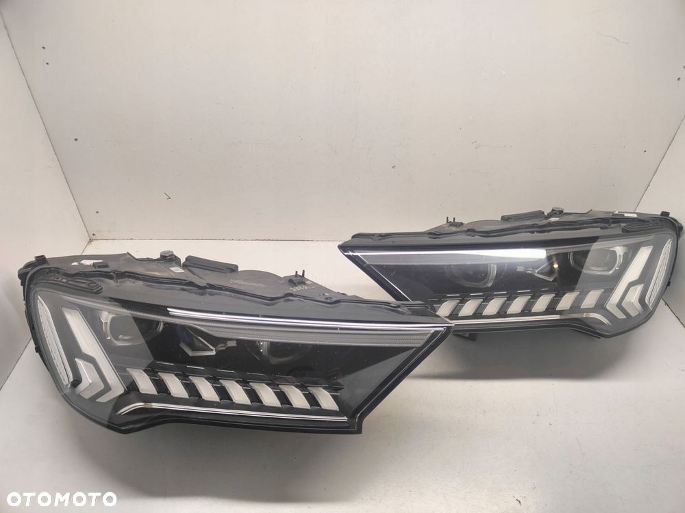 audi q7 lift laser komplet lamp przednich 4m0941086c, 4m0941085c - 1