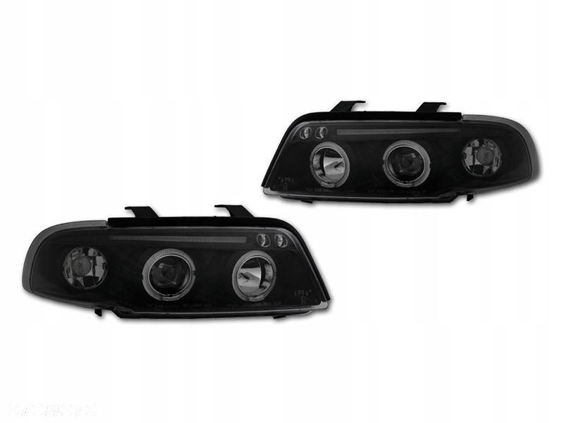 Reflektor Lampy Migacze kpl Ringi Angel Eyes Led Tuning Audi a4 b5 8d 94-98 - 3