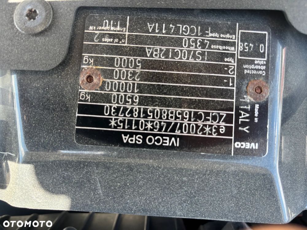 Iveco DAILY 65C15,65C17,65C18,70C15,70C17,70C18,72C15,72C17,72C18 RAMA DO ZABUDOWY WYWROT KONTENER CHLODNIA 70 SZTUK NA PLACU - 13