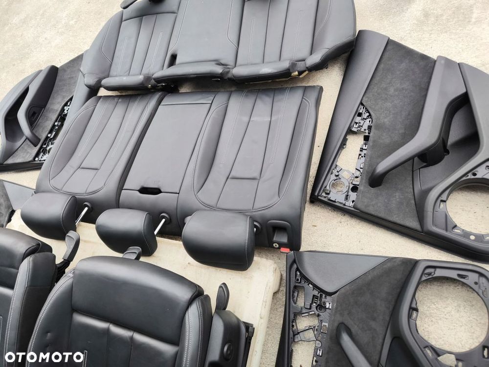 FOTEL FOTELE SKÓRA KOMPLET S LINE AUDI A4 B9 BIAŁA NIĆ PODGRZEWANE ! - 13