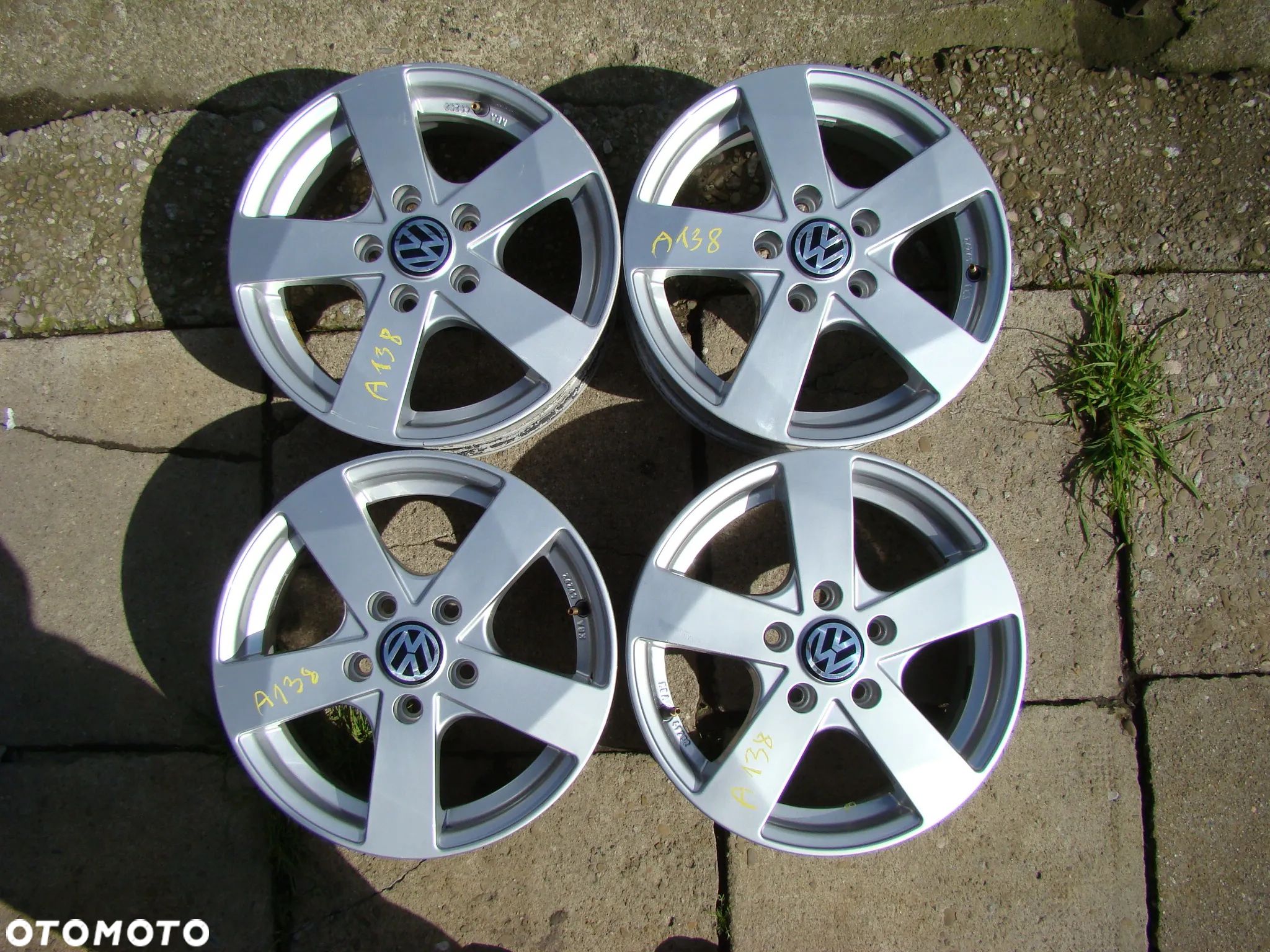 a138 5x112 VW Golf VII VI V Plus Sportsvan Touran Sharan Jetta Caddy Passat B5 6jx15 - 1