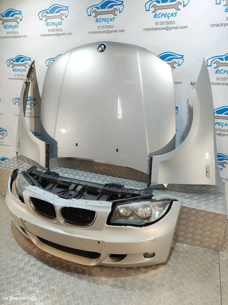 FRENTE COMPLETA BMW SERIE 1 E87 E81 PACK M CAPOT PARACHOQUES SENSORES GUARDA-LAMAS OTICAS RADIADOR VENTILADOR FRENTE FIBRA REFORÇO - 11