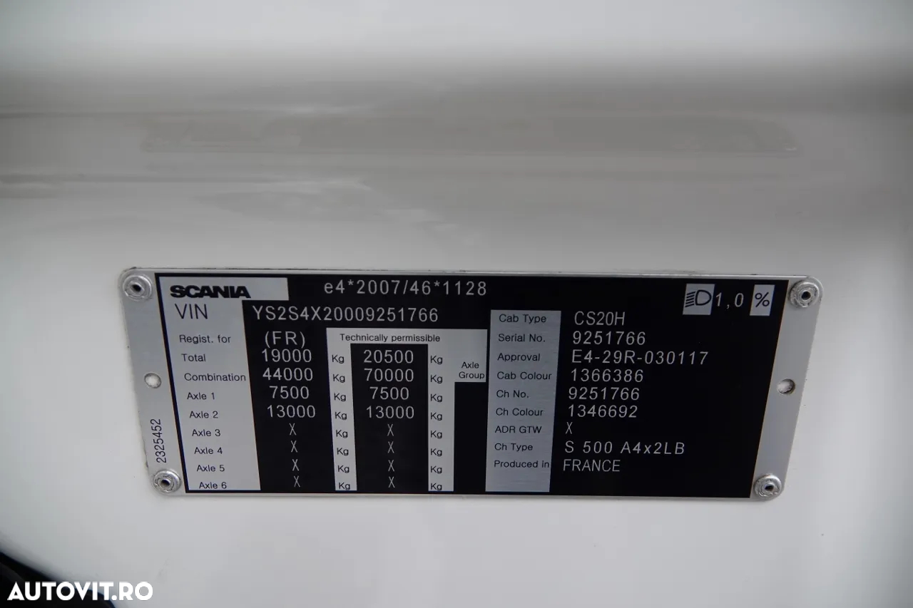 Scania S 500 / RETARDER / COMPLET AIRMATIC / CONTRACT POST-SERVICE / IMPORTAT - 35