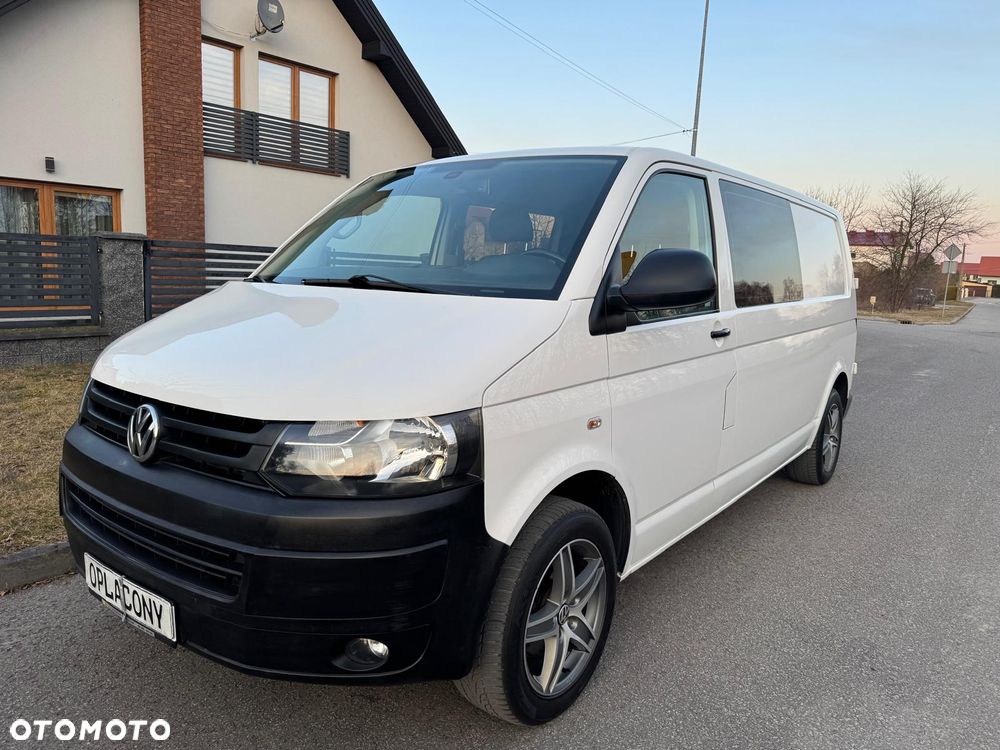 Volkswagen TRANSPORTER T5 L2H1 LIFT DŁUGI Klima Navi Dubel Kabina 6os Brygadówka Hak - 1