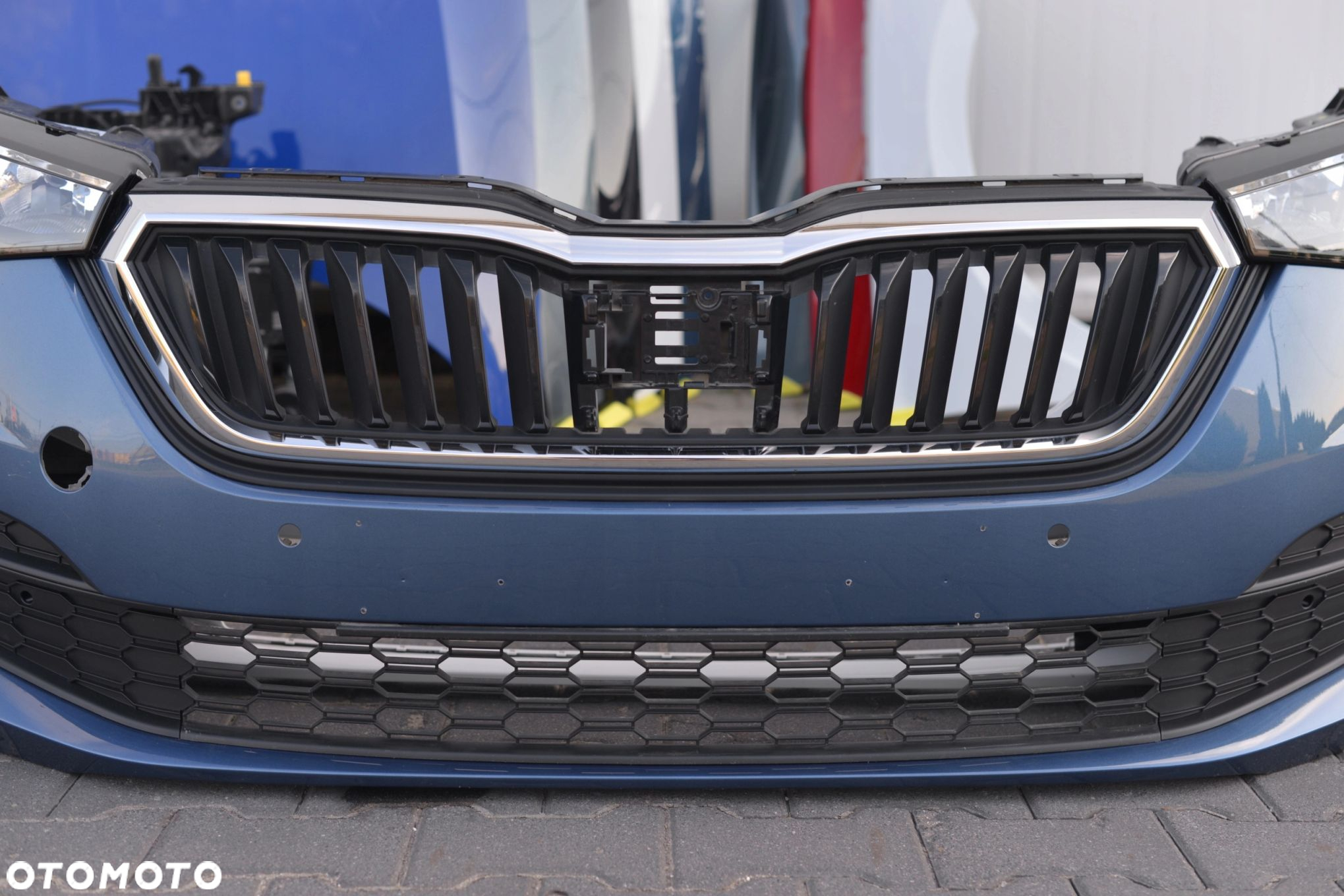 MASKA ZDERZAK GRILL BŁOTNIK LAMPA H7 XENON LED PAS BELKA SKODA SCALA - 15