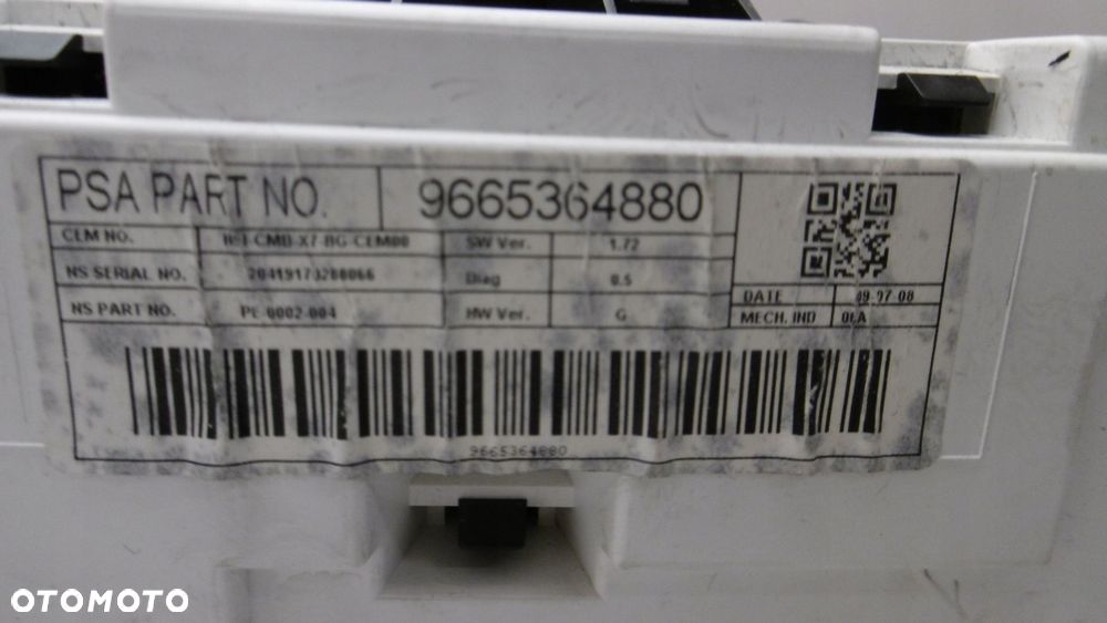 LICZNIK ZEGARY OBUDOWA CITROEN C5 III 9665560680 - 6