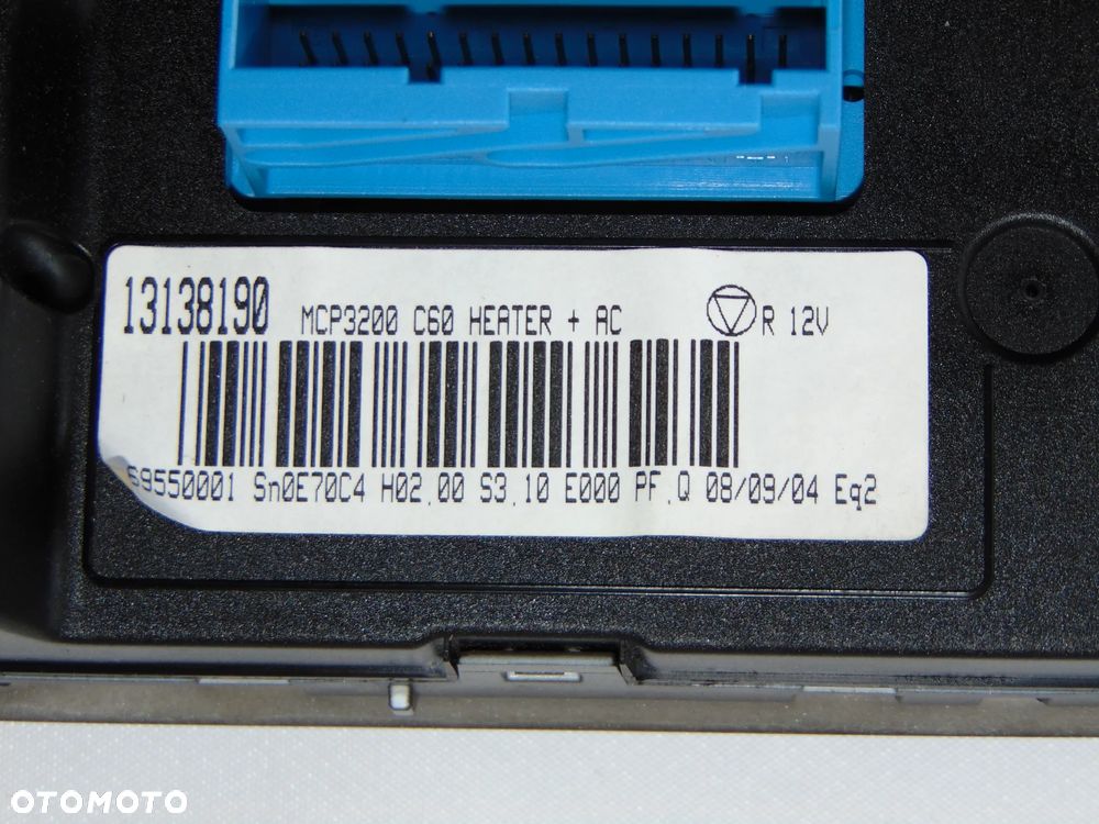 ORYGINAŁ panel nawiewu nadmuchu klimatyzacji klimy 13138190 Opel Vectra C Signum 02-05r - 9