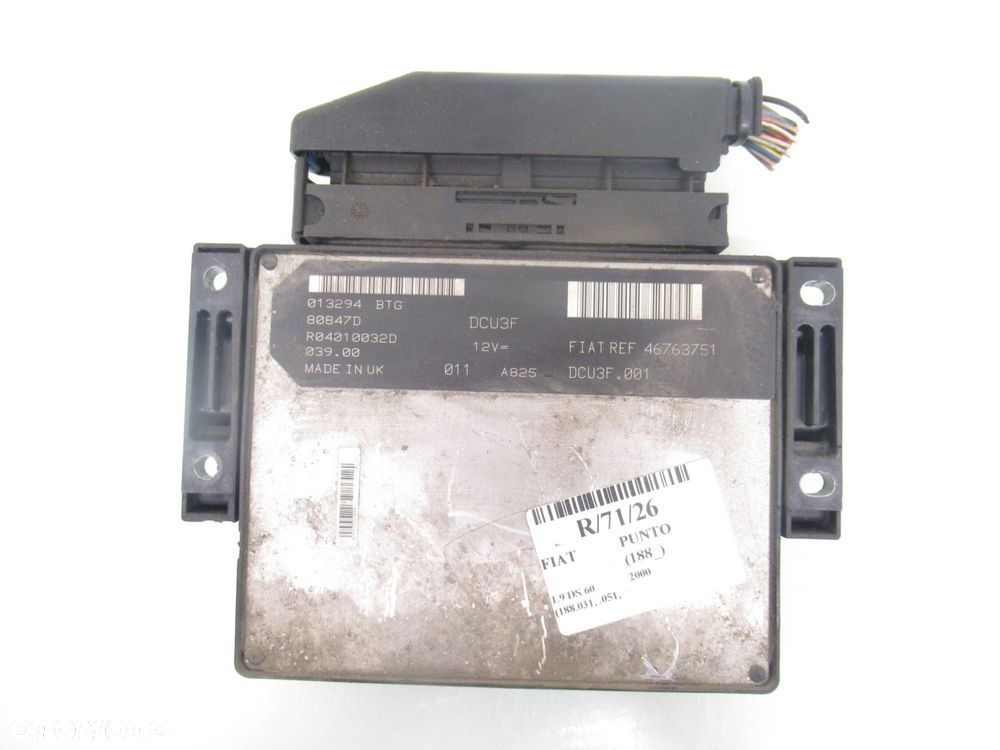 STEROWNIK FIAT PUNTO II 1.9 D 46763751 R04010032D 80847D - 5