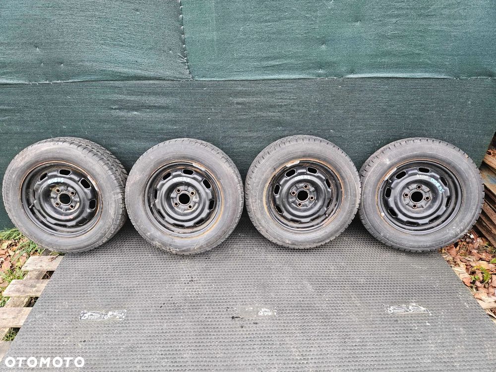 Kola Felgi R14 4x100 6J ET45 Stalowe Opony Zimowe 185/65 VW Skoda Seat - 1