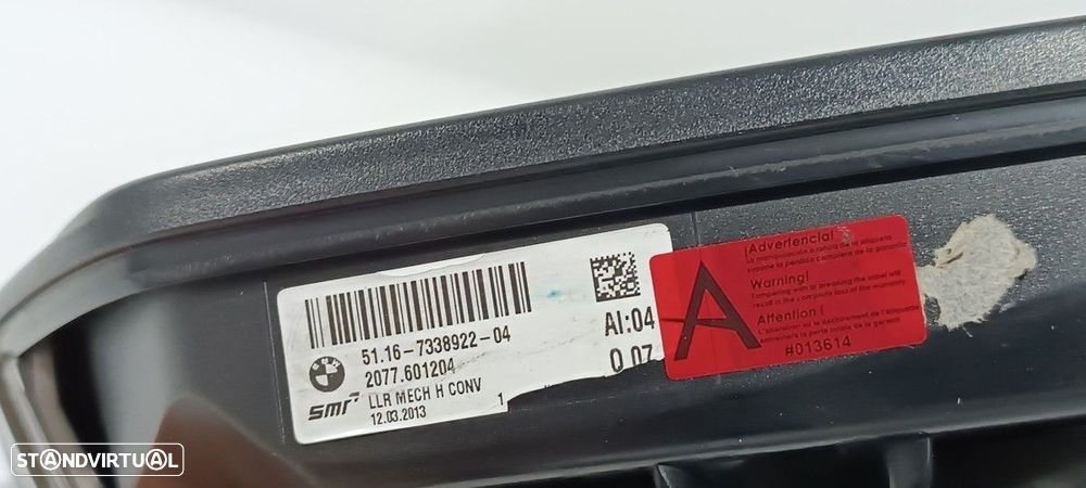 RETROVISOR DIREITO BMW SERIE 3 LIM. (F30) 320D - 5