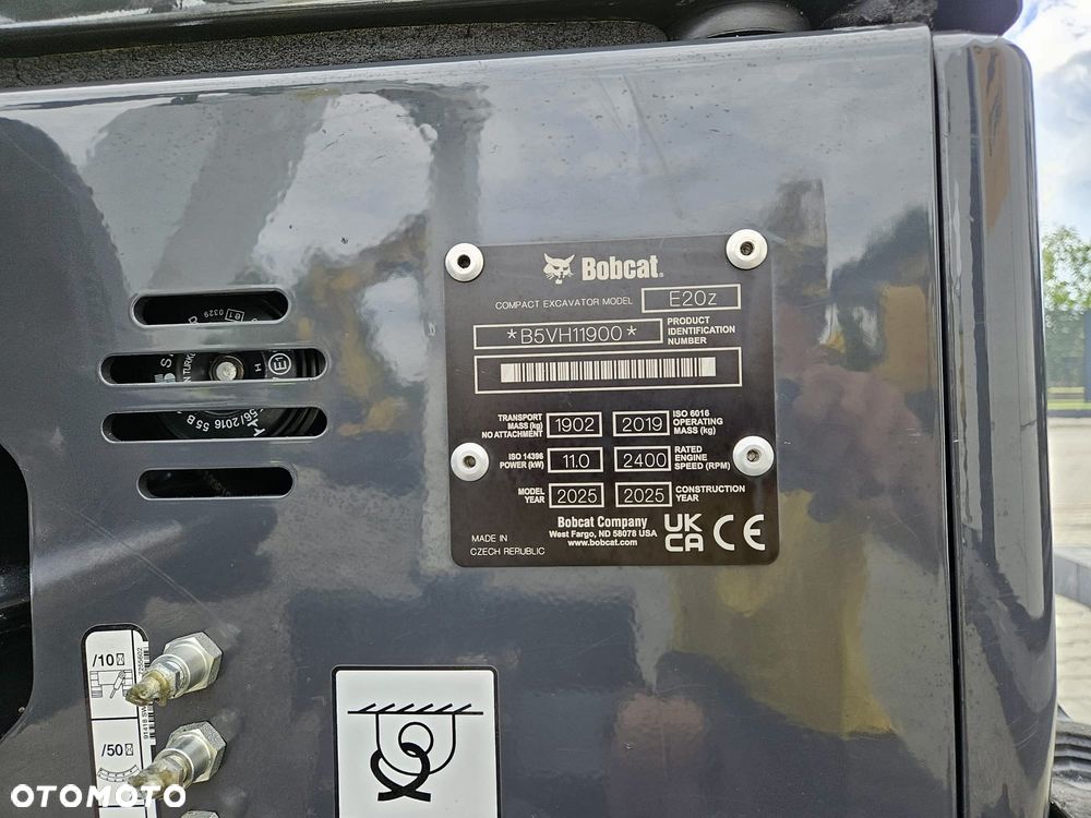 Bobcat E20Z | DEMO WERSJA | MINIKOPARKA | 2025 | 250 mth | E19Z E16Z E26Z 301.8 CR 301 302 - 15