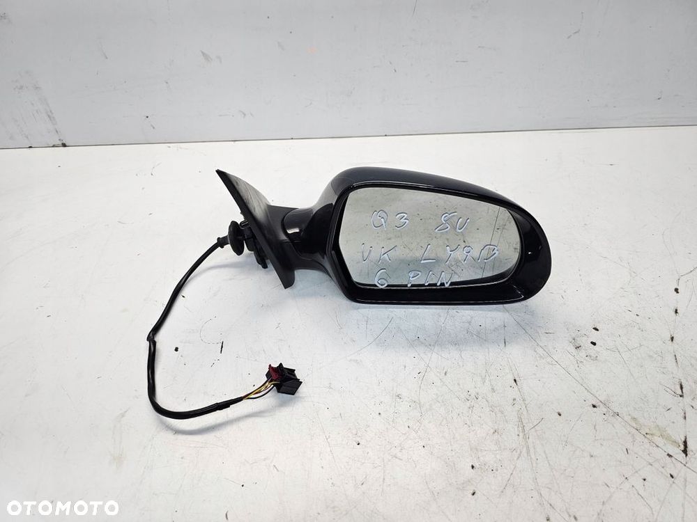 LUSTERKO ZEWNĘTRZNE PRAWE AUDI Q3 8U 6 PIN LY9B UK - 1