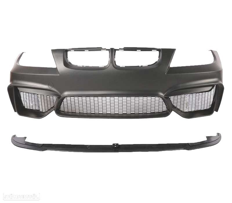 PARA-CHOQUES FRONTAL BMW E90 E91 05-08 LOOK M4 + SPOILER LIP - 2