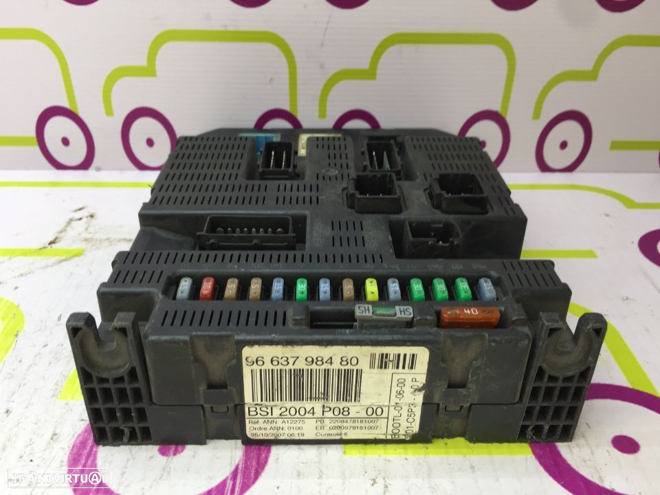 Módulo BSI / Caixa Fusíveis Citroën C4 I de 2008 - Ref: 9663798480 - NO410009 - 1