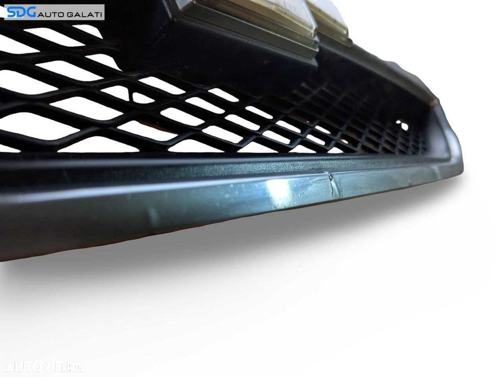 Grila cu Sigla Emblema Centrala Radiator de pe Bara Spoiler Fata Chevrolet Aveo 2003 - 2011 Cod 96648621 [L9017] - 4