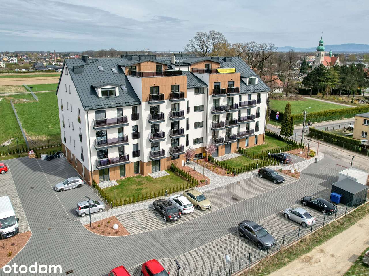 Wykończone mieszkanie na już, 48m2, 2 pokoje, taras, rolety, parking.